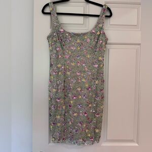 Gianni Bini Libby Nautical Garden Floral Dress